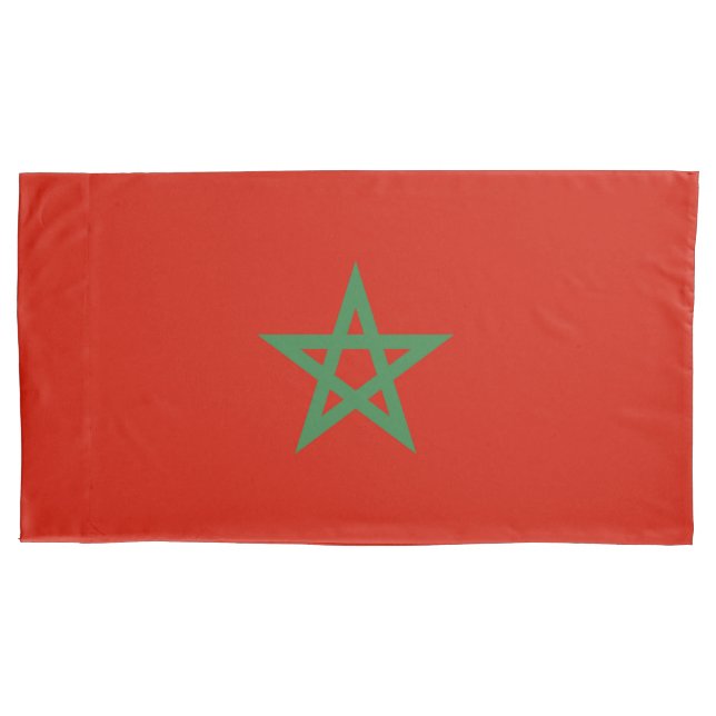 Funda De Cojín Bandera de Marruecos (Anverso)