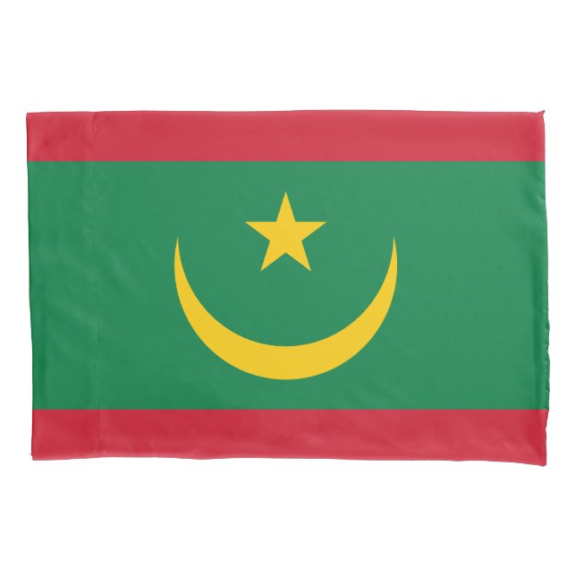 Funda De Cojín Bandera de Mauritania (Anverso)