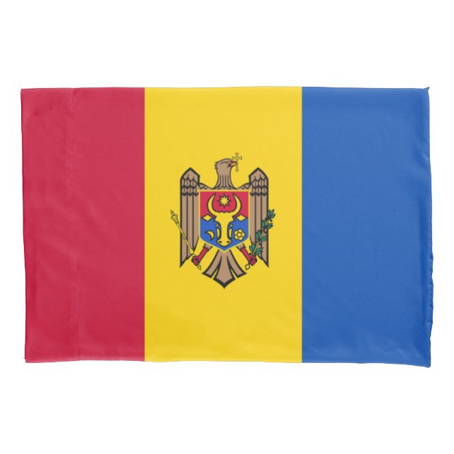 Funda De Cojín Bandera de Moldavia (Anverso)