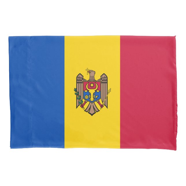 Funda De Cojín Bandera de Moldavia (Anverso)