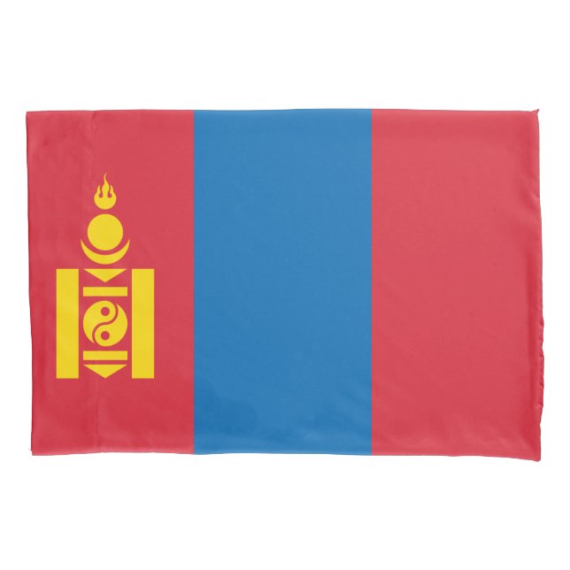 Funda De Cojín Bandera de Mongolia (Anverso-izquierdo)