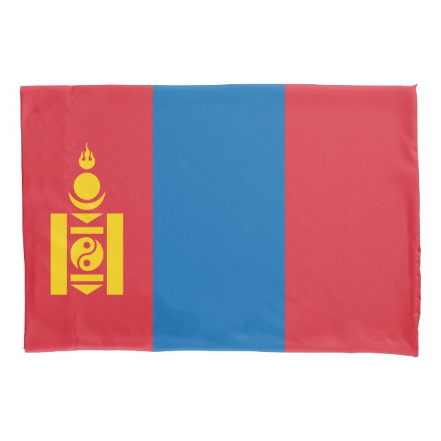 Funda De Cojín Bandera de Mongolia (Anverso)