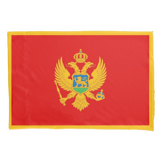 Funda De Cojín Bandera de Montenegro (Anverso)