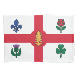 Funda De Cojín Bandera de Montreal (Quebec, Canadá)