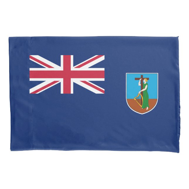 Funda De Cojín Bandera de Montserrat (Anverso)