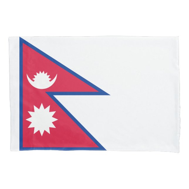 Funda De Cojín Bandera de Nepal (Anverso)