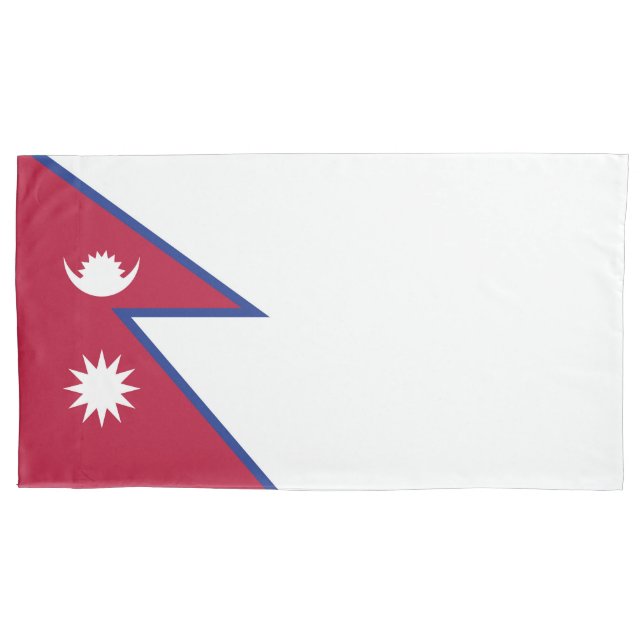 Funda De Cojín Bandera de Nepal (Anverso)