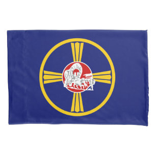 Funda De Cojín Bandera de Omaha (Nebraska)