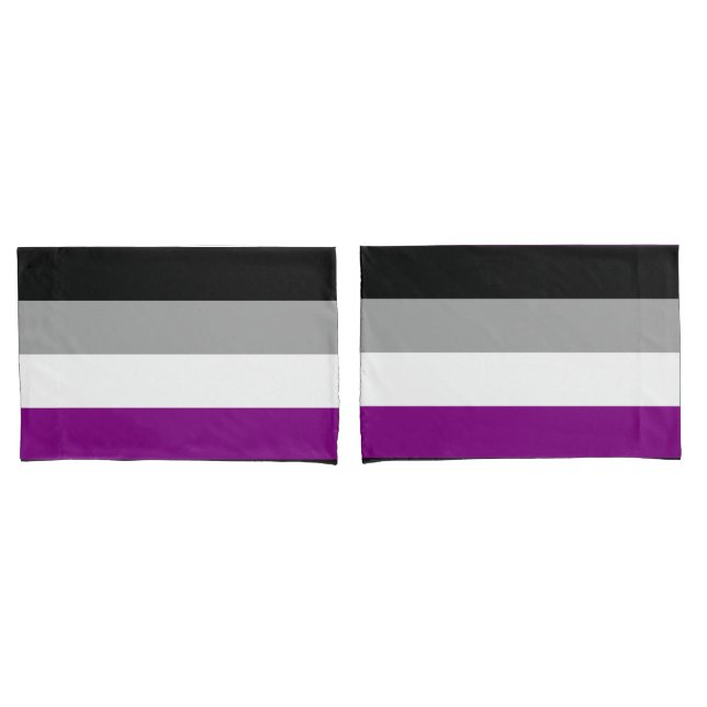 Funda De Cojín Bandera de Orgullo Asexual (Anverso - Set)