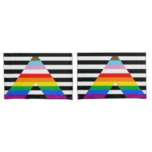 Funda De Cojín Bandera de orgullo de progreso aliado