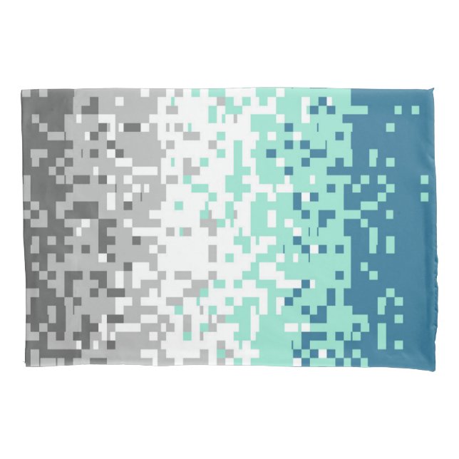 Funda De Cojín Bandera de orgullo frayromántico abstracto pixelad (Anverso-izquierdo)