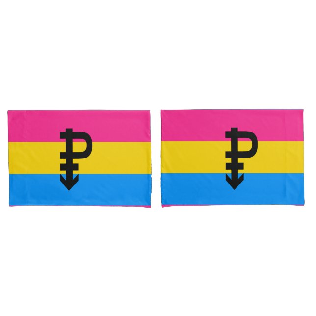 Funda De Cojín Bandera de Orgullo Pansexual (Anverso - Set)