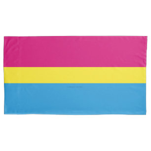 Funda De Cojín bandera de orgullo pansexual SlipperyJoe rosa ámba