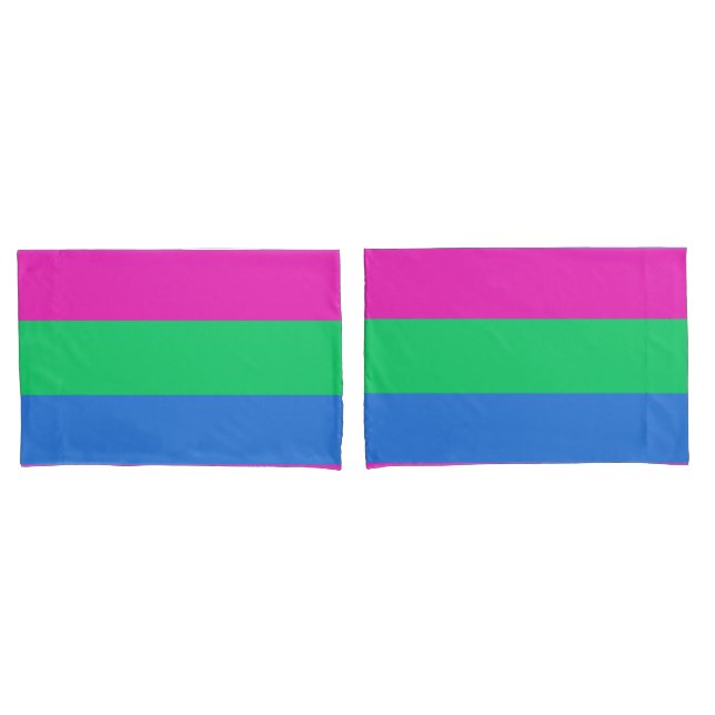 Funda De Cojín Bandera de Orgullo Polisexual (Anverso - Set)