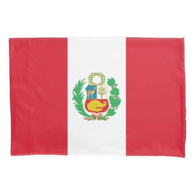 Funda De Cojín Bandera de Perú (Anverso)