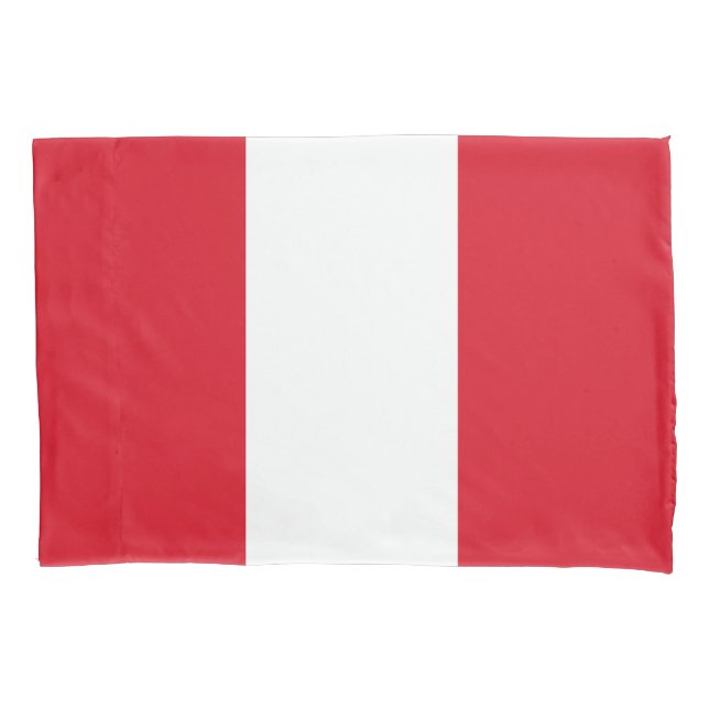 Funda De Cojín Bandera de Perú (Anverso)