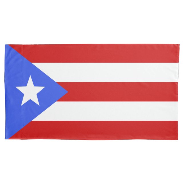 Funda De Cojín Bandera de Puerto Rico (Anverso)