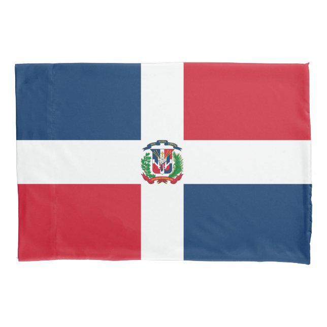 Funda De Cojín Bandera de República Dominicana (Anverso)
