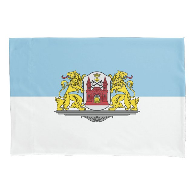 Funda De Cojín Bandera de Riga, Letonia (Anverso)