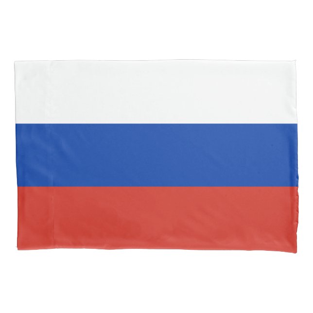 Funda De Cojín Bandera de Rusia (Anverso)