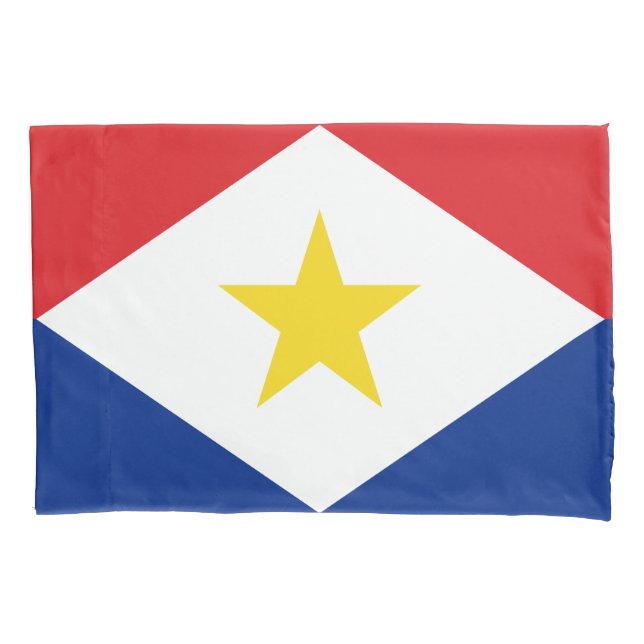 Funda De Cojín Bandera de Saba (Anverso)