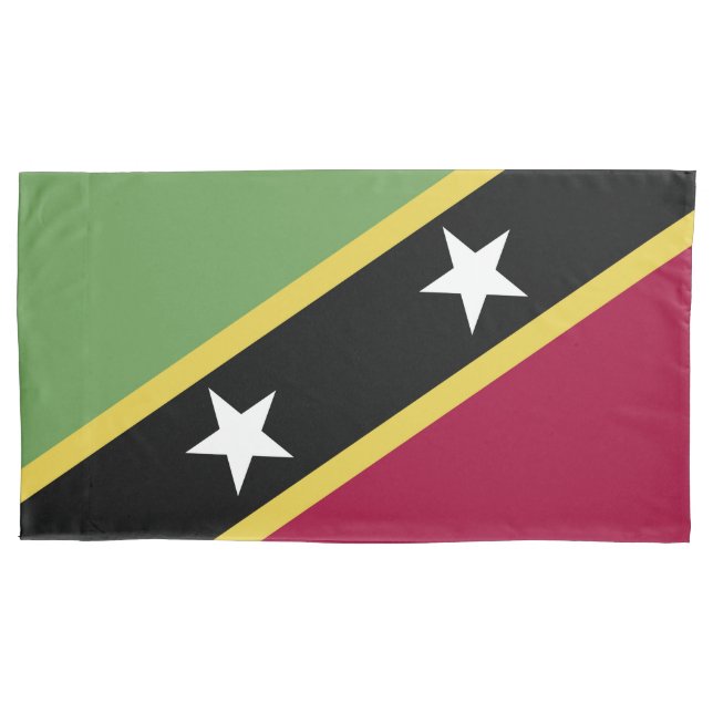 Funda De Cojín Bandera de Saint Kitts y Nevis (Anverso)