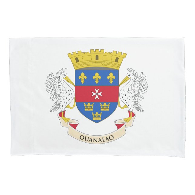 Funda De Cojín Bandera de San Bartolomé (Anverso)