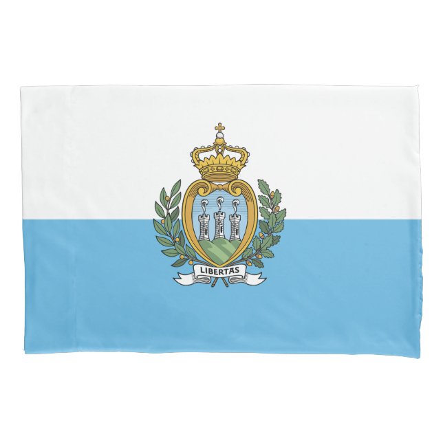 Funda De Cojín Bandera de San Marino (Anverso)