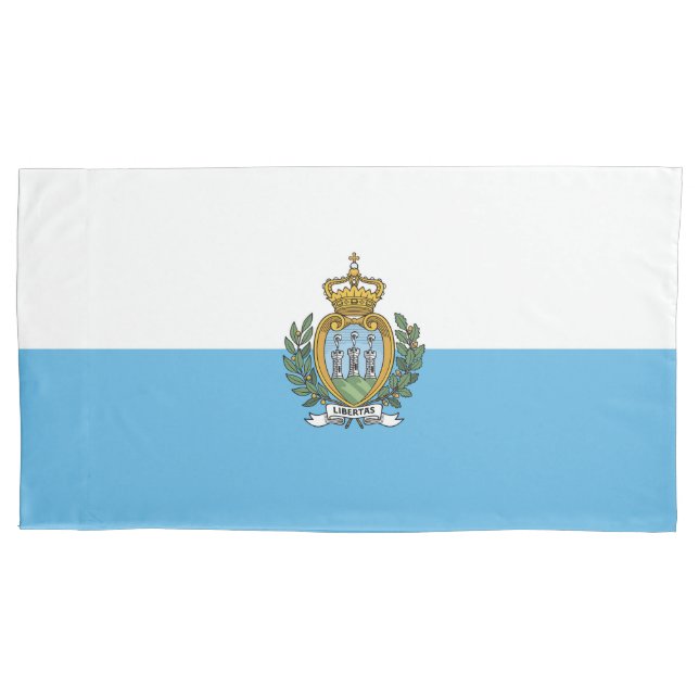 Funda De Cojín Bandera de San Marino (Anverso)