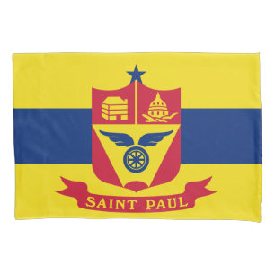 Funda De Cojín Bandera de San Pablo (Minnesota)
