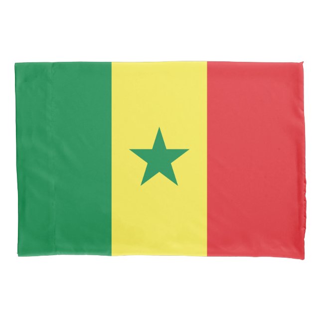 Funda De Cojín Bandera de Senegal (Anverso)