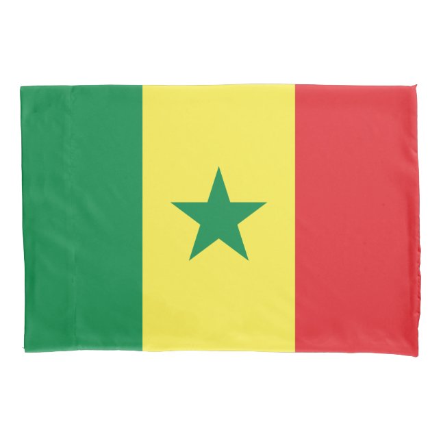 Funda De Cojín Bandera de Senegal (Anverso)