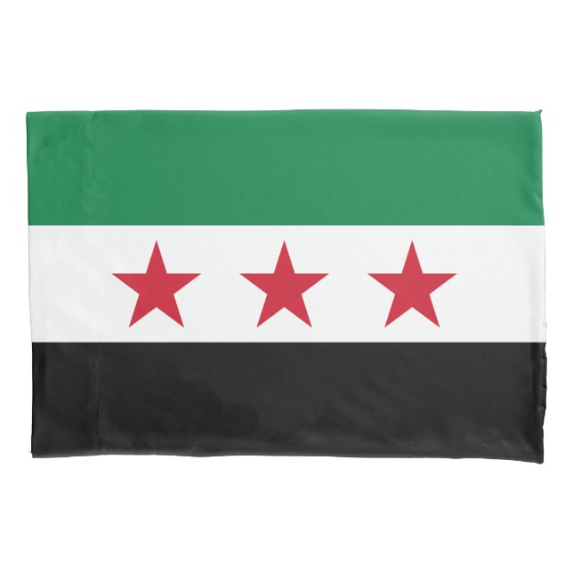 Funda De Cojín Bandera de Siria (Anverso)