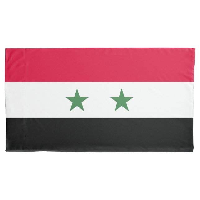 Funda De Cojín Bandera de Siria (Anverso)