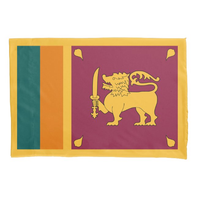 Funda De Cojín Bandera de Sri Lanka (Anverso)