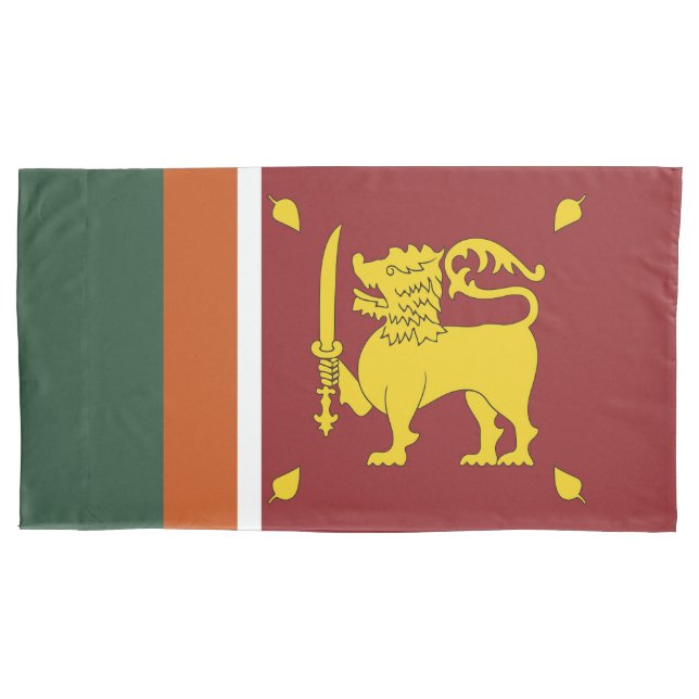Funda De Cojín Bandera de Sri Lanka (Anverso)