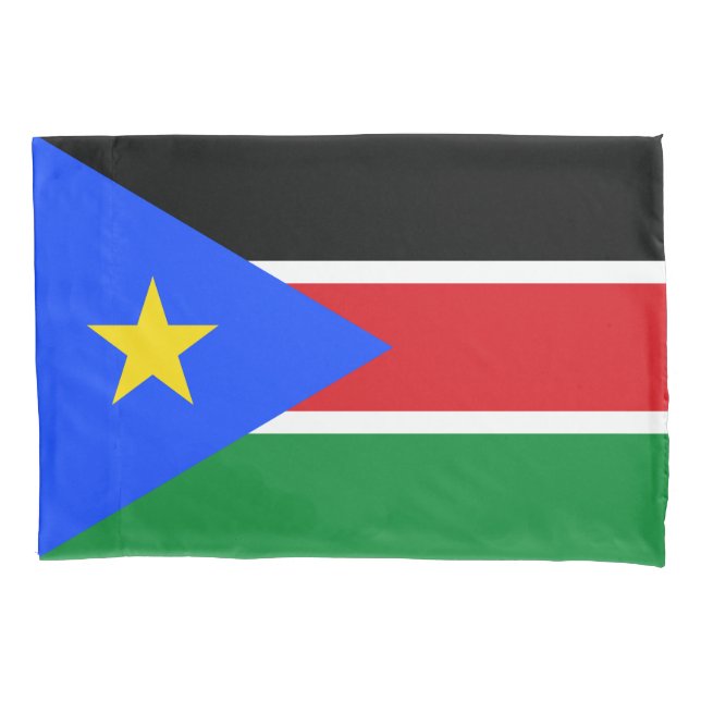 Funda De Cojín Bandera de Sudán del Sur (Anverso)