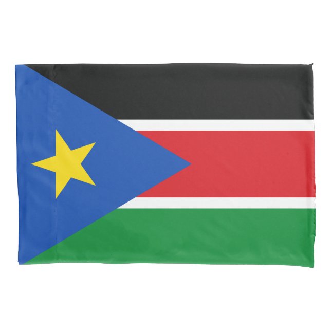 Funda De Cojín Bandera de Sudán del Sur (África) (Anverso-izquierdo)