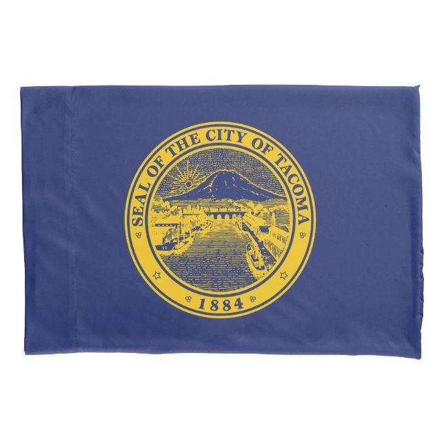 Funda De Cojín Bandera de Tacoma (Ciudad de Washington) (Anverso-izquierdo)