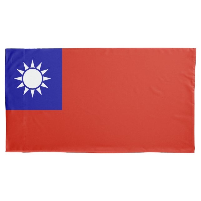 Funda De Cojín Bandera de Taiwán (Anverso)
