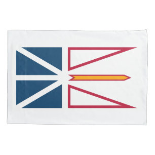 Funda De Cojín Bandera de Terranova y Labrador (Canadá)