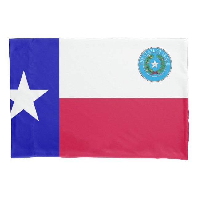 Funda De Cojín Bandera de Texas (Anverso)