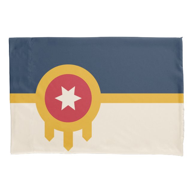Funda De Cojín Bandera de Tulsa (Oklahoma) (Anverso)