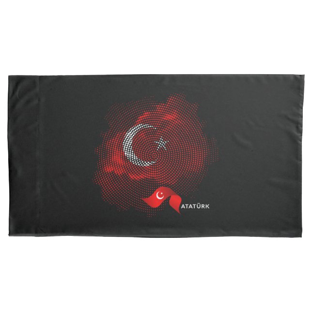 Funda De Cojín Bandera de Turquía (Anverso)
