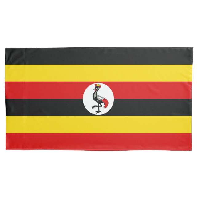 Funda De Cojín Bandera de Uganda (Anverso)