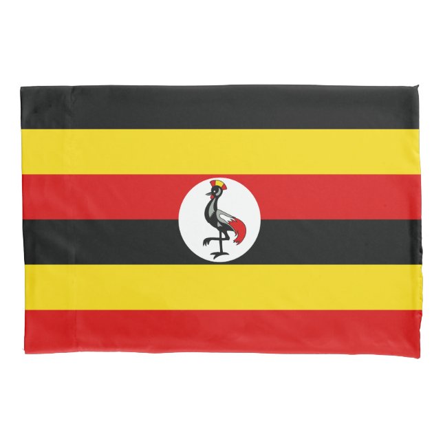 Funda De Cojín Bandera de Uganda (Anverso)