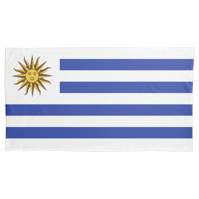 Funda De Cojín Bandera de Uruguay (Anverso)