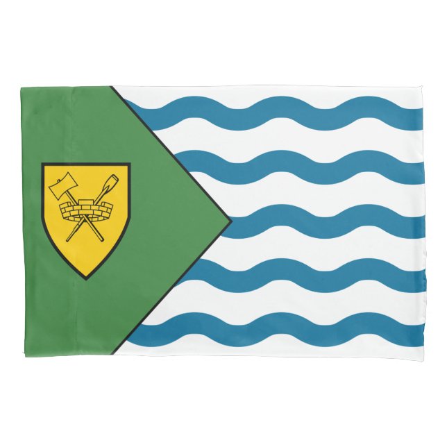 Funda De Cojín Bandera de Vancouver (British Columbia, Canadá) (Anverso-izquierdo)