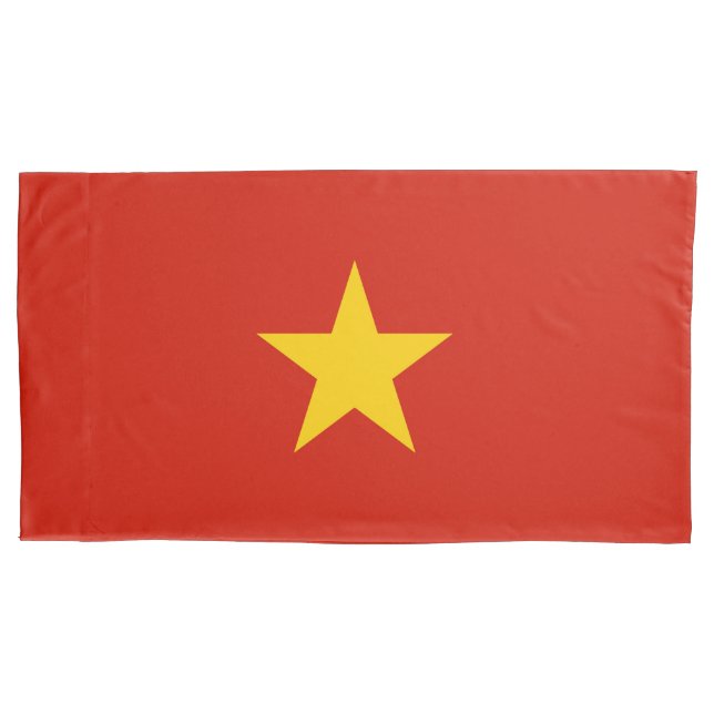 Funda De Cojín Bandera de Vietnam (Anverso)