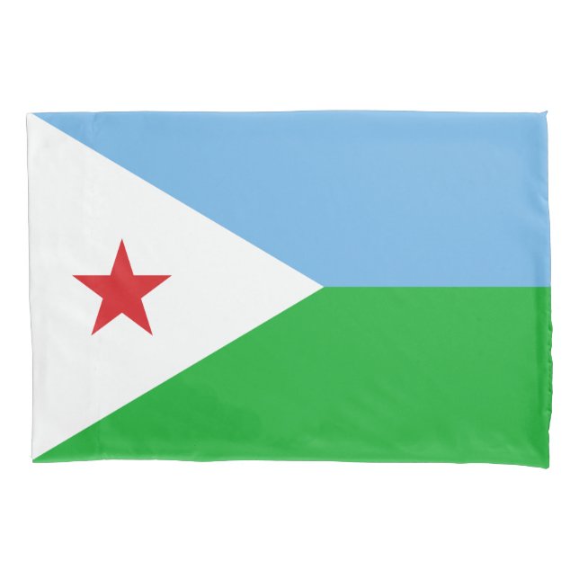 Funda De Cojín Bandera de Yibuti (Anverso)